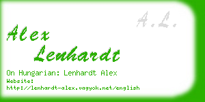 alex lenhardt business card